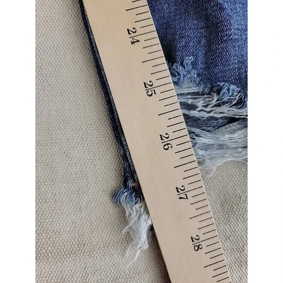 Good American Jeans‎ Womens 2 23x26 Skinny Distressed Stretch Mid Rise Modern - Picture 3 of 11